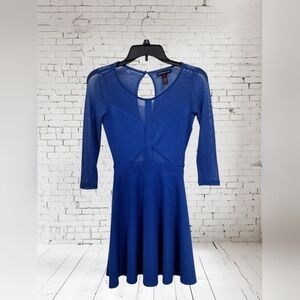 Material Girl Royal Blue Skater Dress NWOT